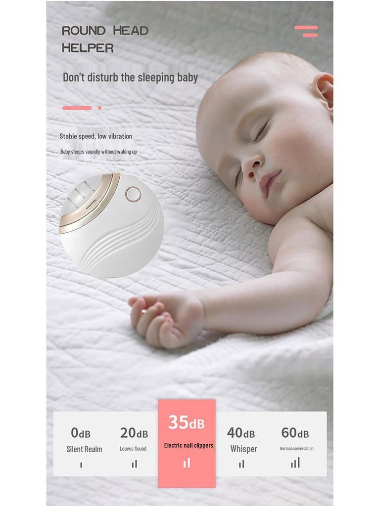 Wiederaufladbarer Leiser Elektrischer Nagelknipser und Polierer für Erwachsene