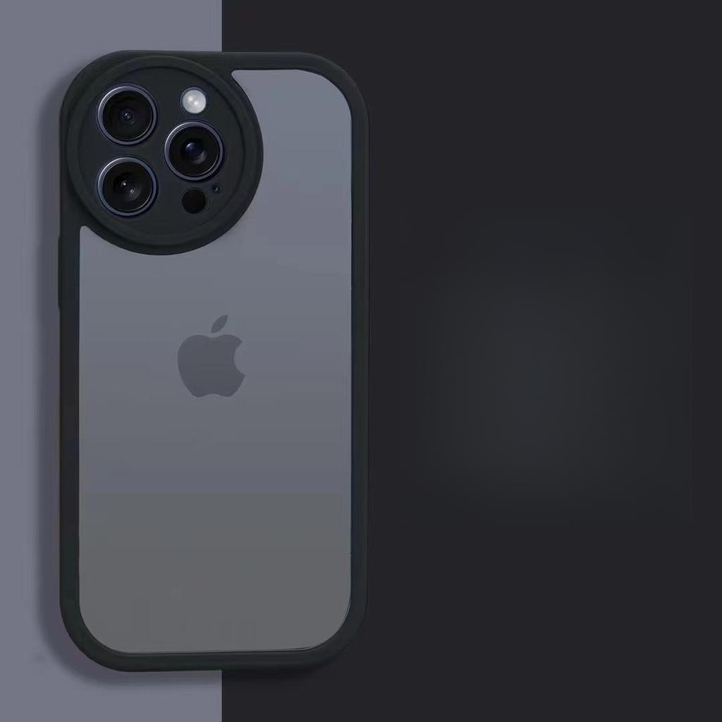 Suitable for Apple 15, Round Lens Phone Case, Matte IPhone14proMax, Skin Feel 13, Anti-drop Protective Case 12