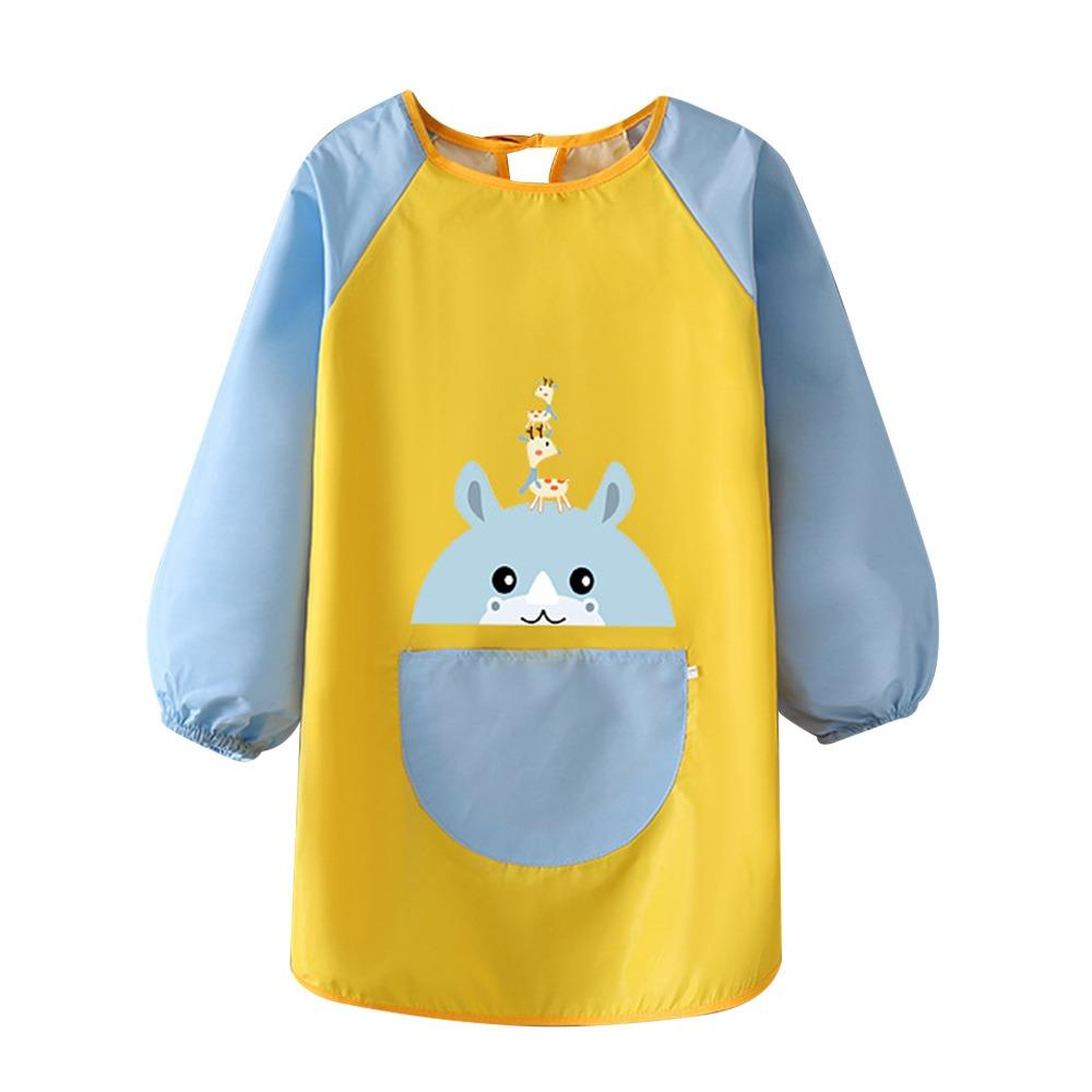 

Мультяшный детский фартук для рисования Водонепроницаемые слюнявчики для выпечки Милый художественный фартук S-2