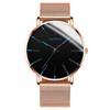 Blue Needle Rose Gold Case Rose Gold Mesh