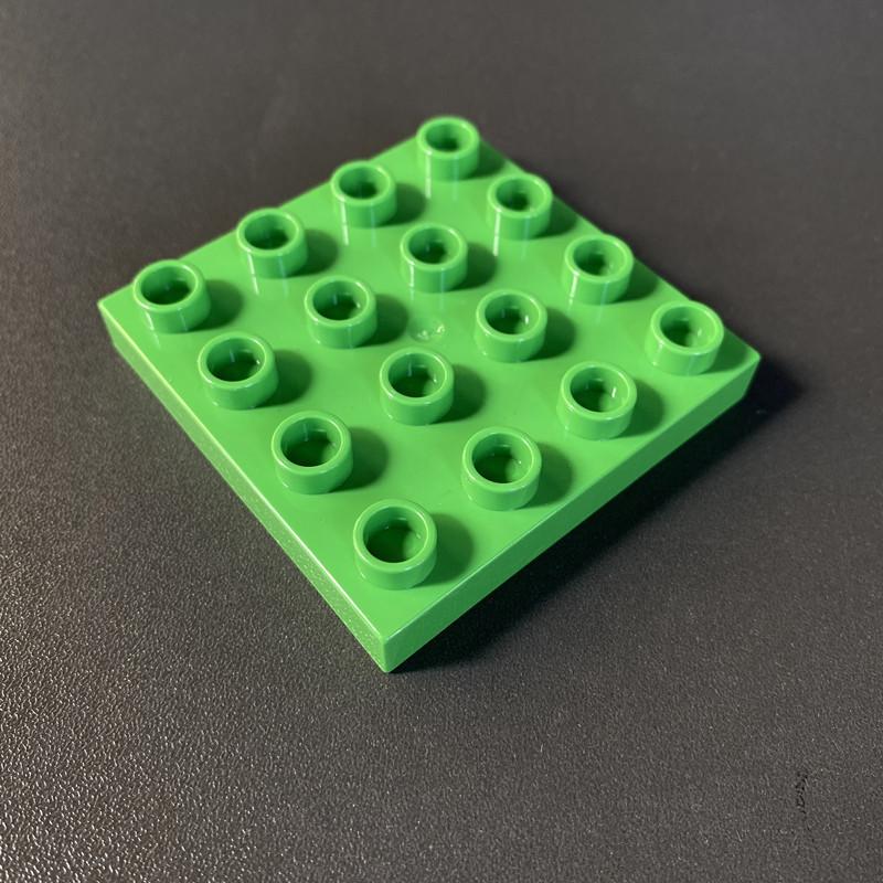 Compatible With Large Particles 4X4 Building Block 16 Holes Building Block Table Building Room Accessories Assembly Puzzle Building Block Double-Sided