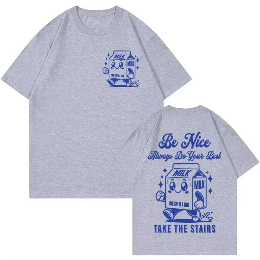 Funny Muscle Mommy Cute Vintage Cartoon T-shirts For Men Summer Fashion Casual Cotton Short Sleeve Tees Oversized Unisex Tops