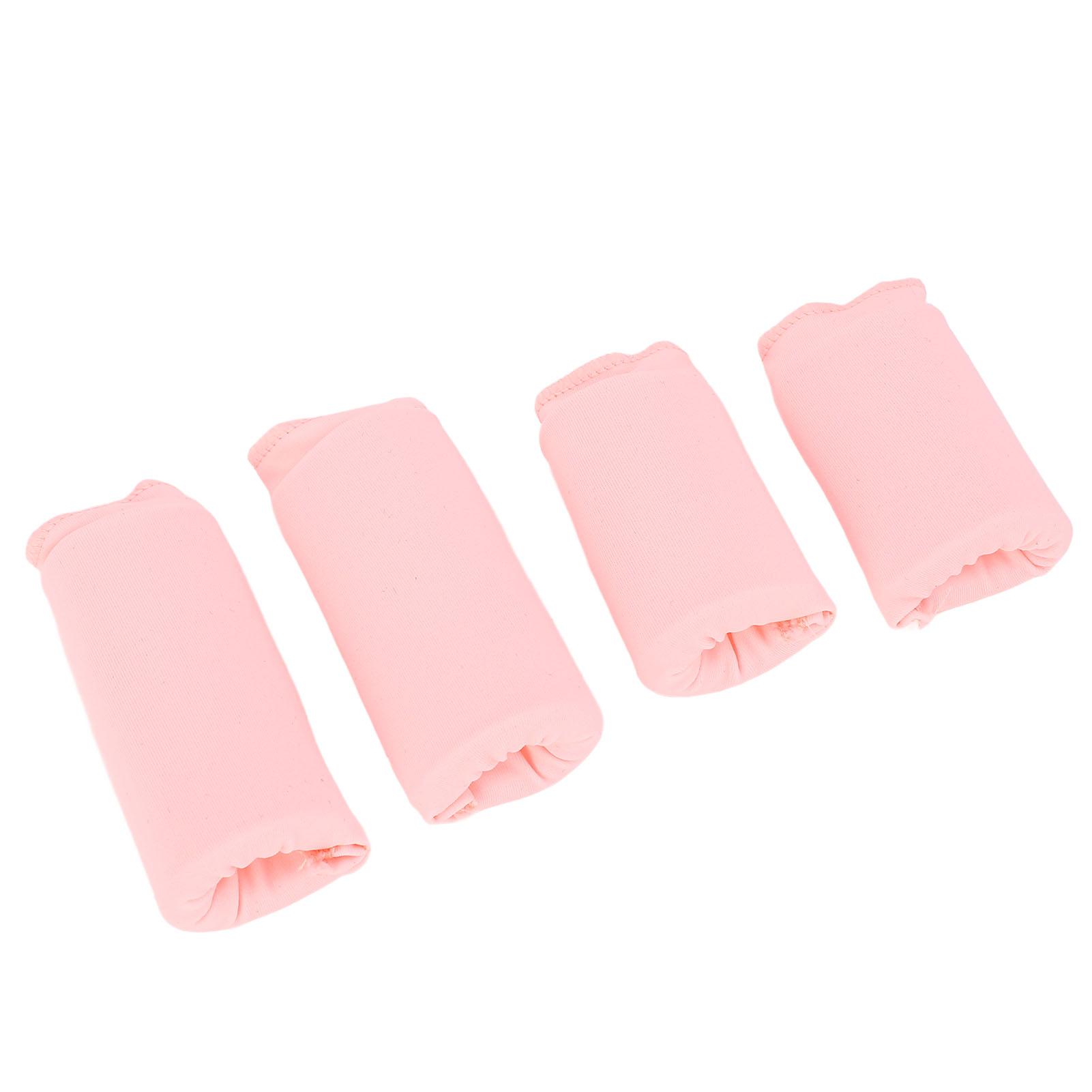 

4 шт., рукава для пальцев со льдом, горячие и холодные, компрессионные рукава для лечения артрита, тендинита, опухлости розовый