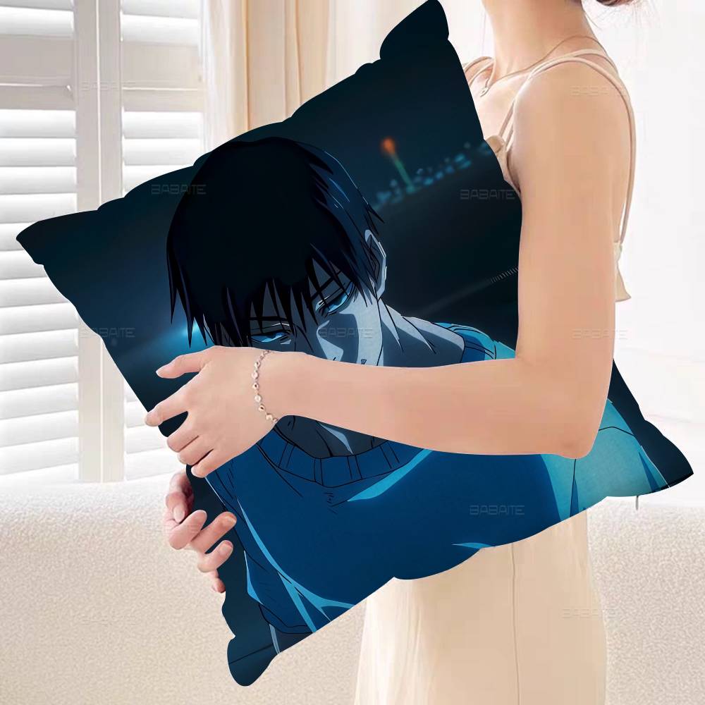 Anime Toji Fushiguro Cushion Cover Pillowcase Upholstery Sofa Throw Pillow Home Decor Pillowcas