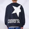 Converse Sweatshirts Unisex Meeresblau Rundhalsausschnitt Moderat UCJ109-GHM