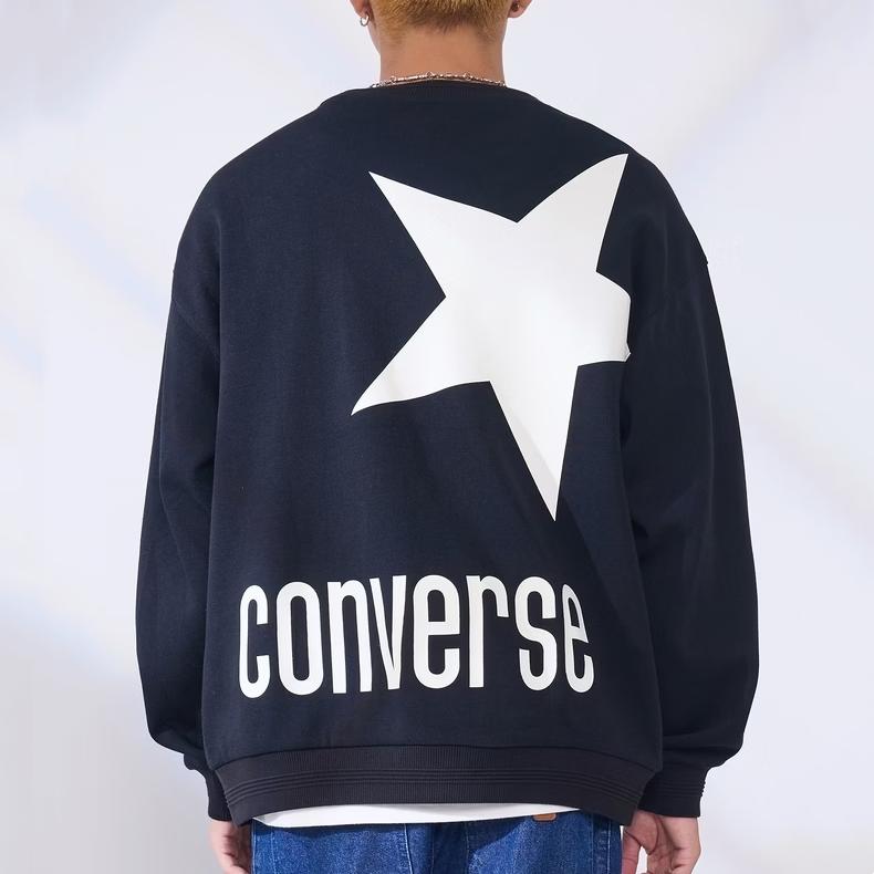 Converse Sweatshirts Unisex Meeresblau Rundhalsausschnitt Moderat UCJ109-GHM