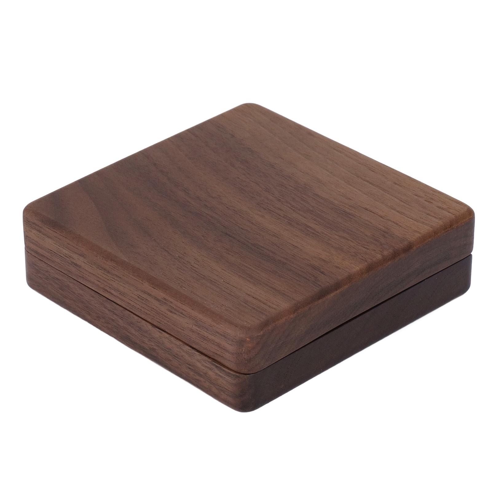 

Коробка для браслета Ручной работы Глянцевая Полированная Орех Коробка для украшений-браслетов с шарнирами-защелками на День рождения, Юбилей