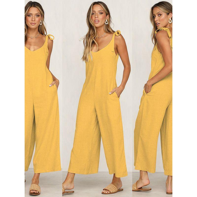 Strap Adjustable Suspender Jumpsuit