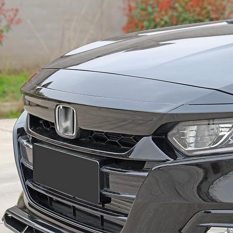 18-22 Tenth Gen Accord Grille Sticker: Black Warrior Decorative Hood Strip