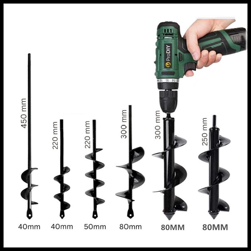 Portable Electric Earth Drill Bit for Planting and Soil Loosening