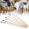 8Pcs Nylon Brush Set Flat Tip Watercolor Gouache Oil Acrylic Painting Tool Artist Brushes