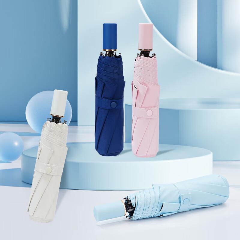 Hongye 3-Fold Black UV Protection Umbrella