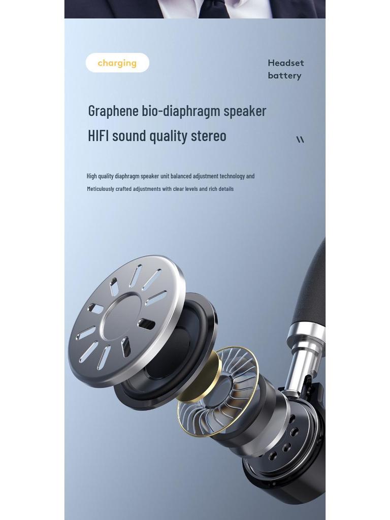 2025 Bluetooth Ear-hook Earphones: Large Battery, Super Long Life, Digital Display, for Huawei, Apple, Android