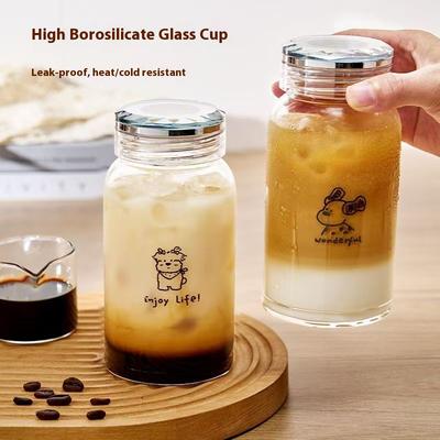 Gianxi Coffee Cup High Aesthetic Value Borosilicate Glass High Temperature Resistance Portable Cup For Outdoor Use Glass Cup