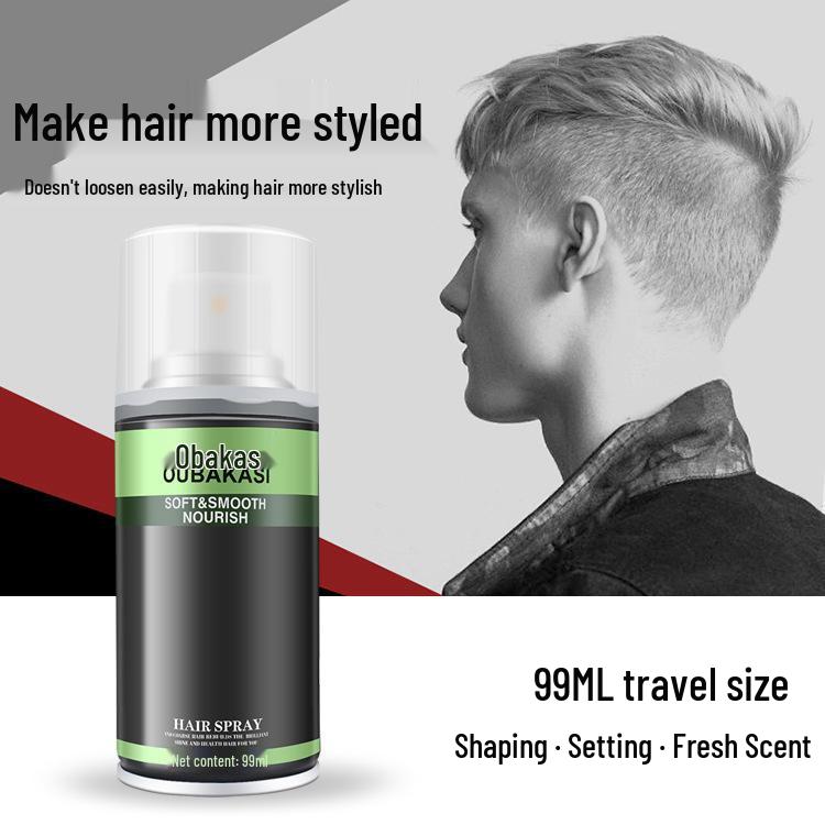Oubaikas Men s Light Fragrance Hair Styling Dry Gel - Portable 99ml Hairspray Oubaikas