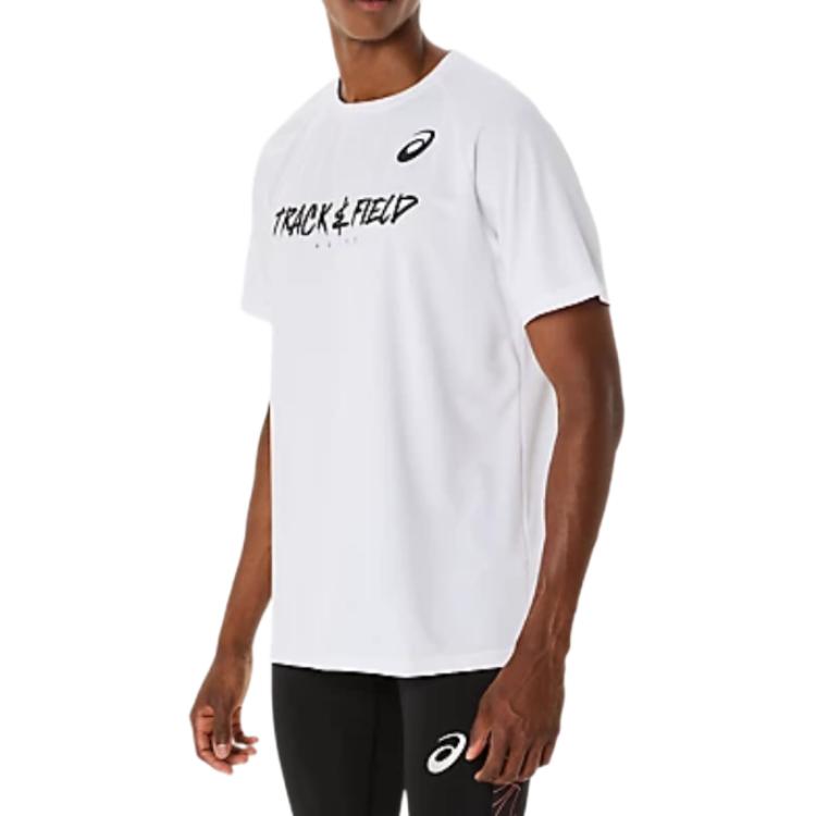 Asics Letter Raglan Crew Neck Short Sleeve T-Shirt Men Tops Bright-White 2091A750-100