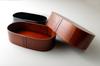 Osaka Choseido Magewappa Bento 2 800cc with Lunch and Bonus Brown Band Box, Tiers, Capacity, Lid, Wine, Band,