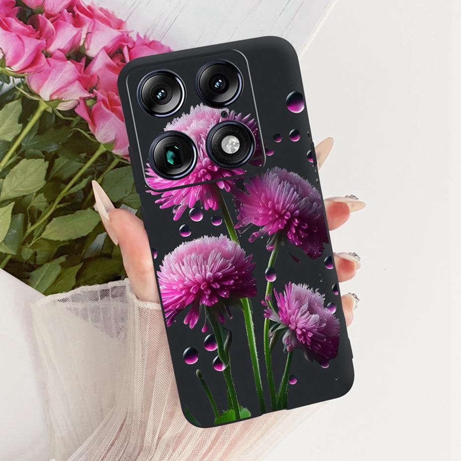 Fashion Letter Phone Case For Motorola Signature XT2603-2 Back Cover For Motorola Signature 5G Soft Black Silicone Cases