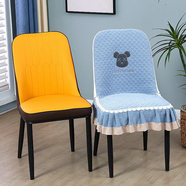 Special-Shaped Chair Seat Cushion One-Piece Chair Cover, Light Luxury Dining Table Chair Cover Universal In All Seasons, Non-Slip And Breathable Cover
