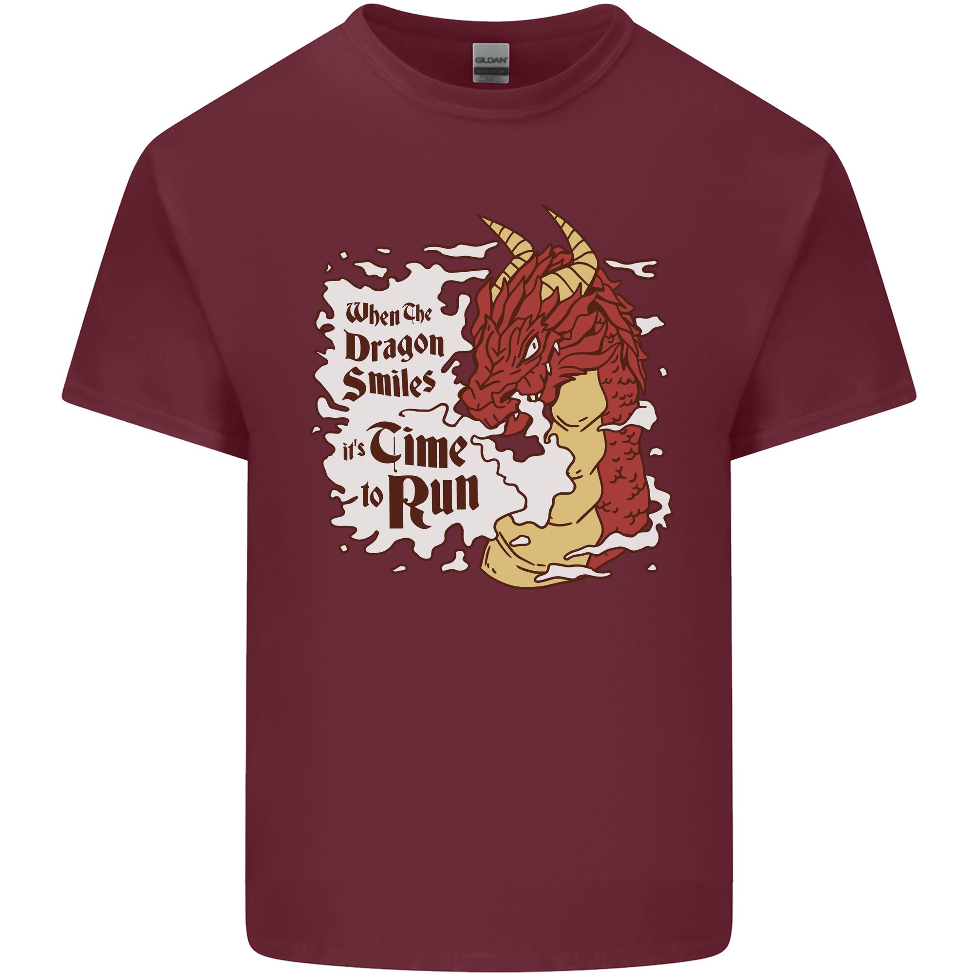 When a Dragon Smiles Fantasy RPG Unisexs Light Cotton TShirt S