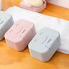 3pcs Portable Plastic Soap Case With Lid Rectangle Soap Box Holder For Travel Camping Gym Bathroom Accessory Easy-to-Clean