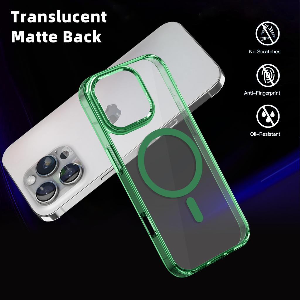 For iPhone 16 Pro Case Compatible with MagSafe TPU+PC Transparent Phone Cover