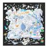 POBING Twill Silk Scarf Women Euro Horse Print Square Scarves Echarpes Foulards Femme Wraps Bandana Lxury Hijab