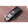 Belt Wear Genuine Leather Smart Key Holder  Waist Car Key Holder Magnetic Buckle Small Key Bag
