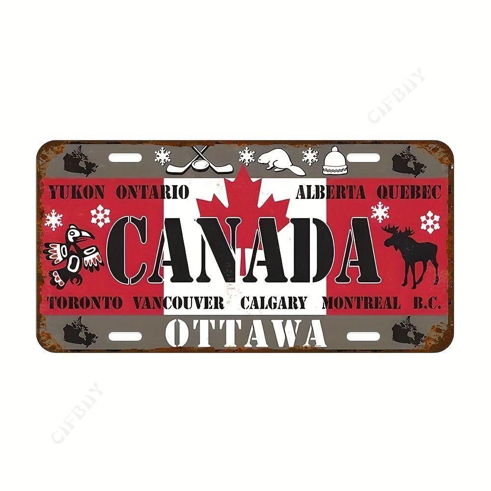 Souvenir Number for the Car , Car Number Plate for Interior Decoration, Metal, 15x30 Cm