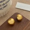 Trending Simple Metal Circular Stud Earring  Party Statement Minimalist Earrings Female Jewelry For Woman Gifts