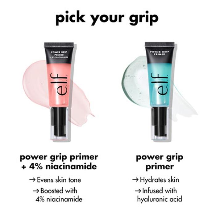 e.l.f Cosmetics Power Grip Primer Gel + 4% Niacinamide 24ml Long-Lasting Hydrating Face Primer