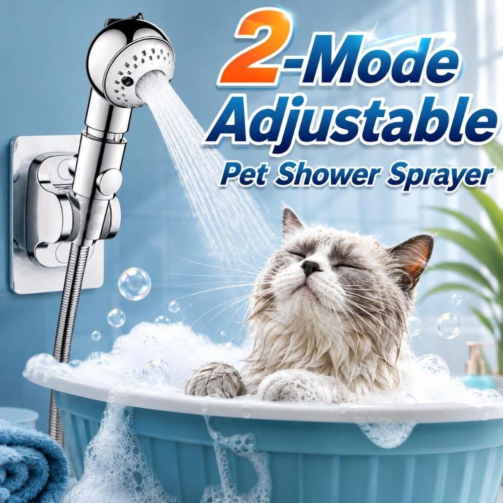 Detachable Pet Bath Nozzle Adjustable Dog Shower Head New Pet Shower Sprayer Pet Bathing Tools