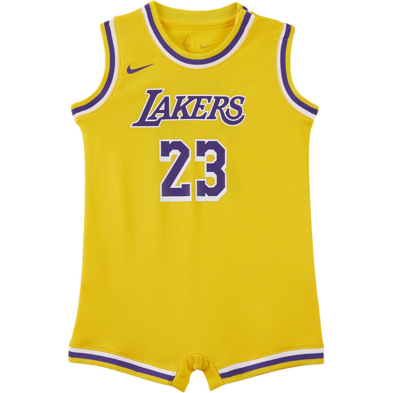 

Nike LeBron James Letter Number Print Comfortable Baby Jumpsuit Amarillo-Yellow HM3855-728 24M
