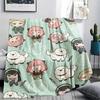 Spy x Family Chibi Character Art Set Flannel Blanket, Birthday & Holiday Gift, Soft Warm Throw for Home Decor.chl