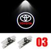 Car LED Door Warning Light Laser Projector Ghost Shadow Light Welcome Logo Lamp For Toyota Corolla RAV4 Camry Yaris C-HR Prius