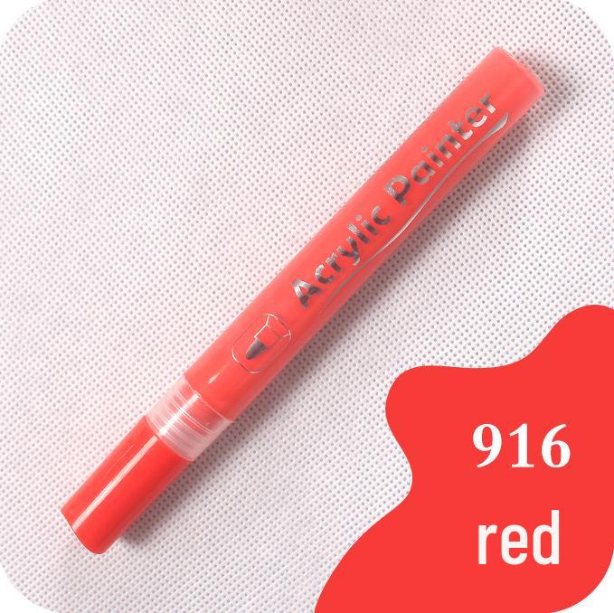 Guan Na 48-Color Waterproof Acrylic Markers for Ceramic, Stone, Graffiti & Coloring
