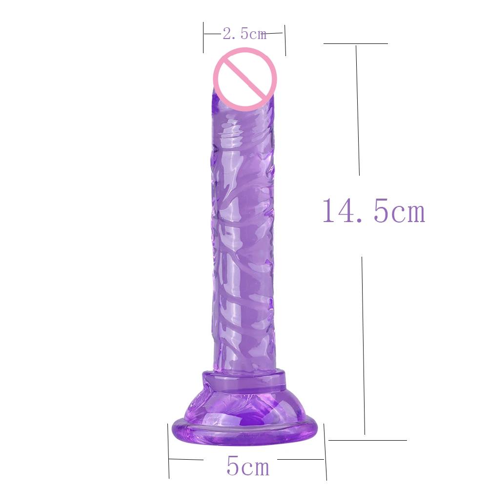 Adult Supplies Sex Toy Realistic Dildos Lifelike Flexible Dildo With Suction Cup For hands-free Play Adult Sex Toys For Men