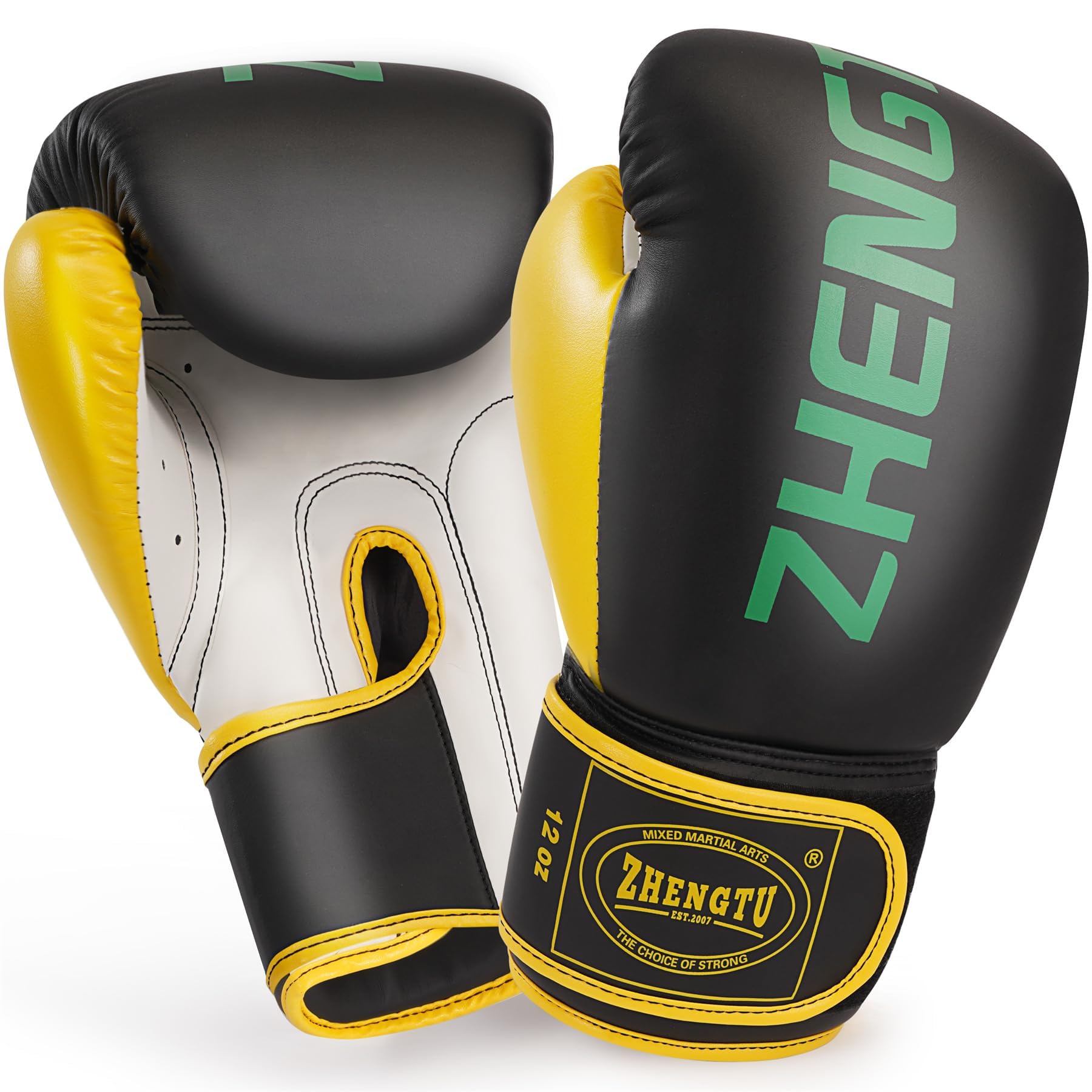 

ZHENGTU Boxing Gloves by Shenlong Makoto and Used by PU Leather with 15 Ventilation Precise Weight Composite Innovative Color Safety and Great for