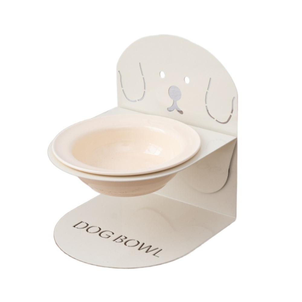 

Керамическая миска для кошек против скольжения, наклонная станция для кормления кошек, миска для кошек на высокой ножке, аксессуары для собак Beige Set B