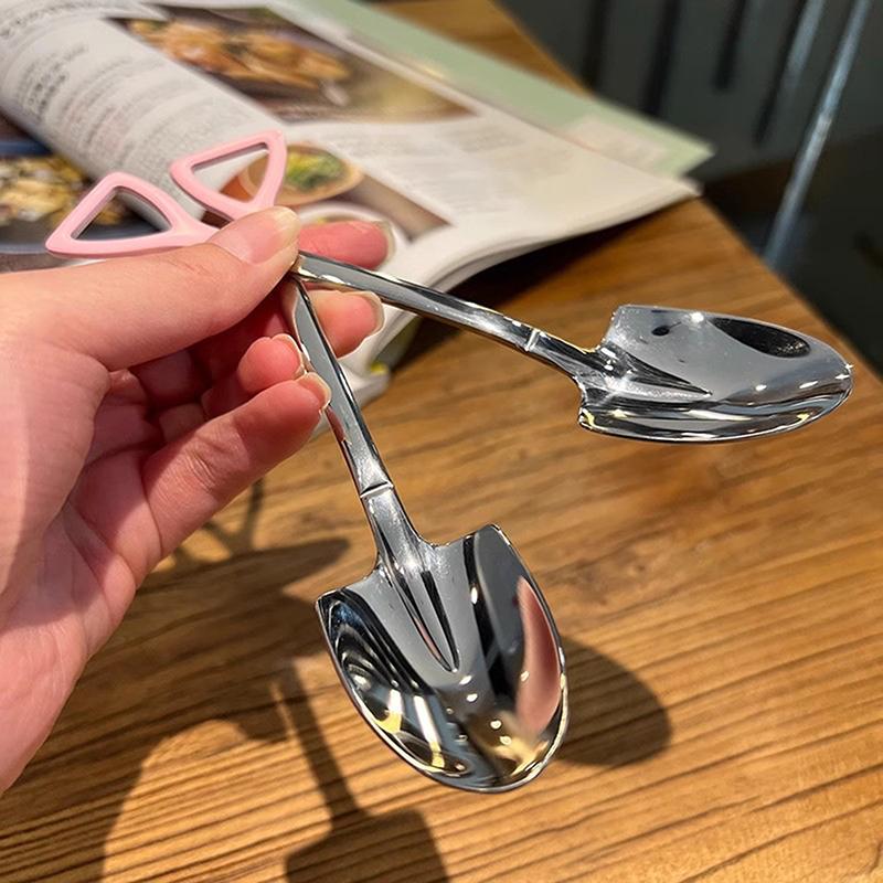 Stainless Steel Soup Spoon Deepen Large Capacity Spoon Silver Mirror Polished Flatware Soup Rice Home Kitchen Tableware