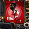 Wall Hanging Tapestry Bukayo Saka Print Cloth for Living Room Bedroom Home Decor