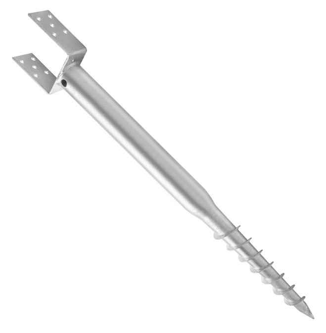 Screw-In Post Base - Type U 70*120*1000Mm - Lbs U 70*120