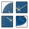 Lezalic Wall Clock, Simple, Scandinavian-Style, Silent Analog Wall Clock for Living Room, Office, or Bedroom (Mocha Brown)