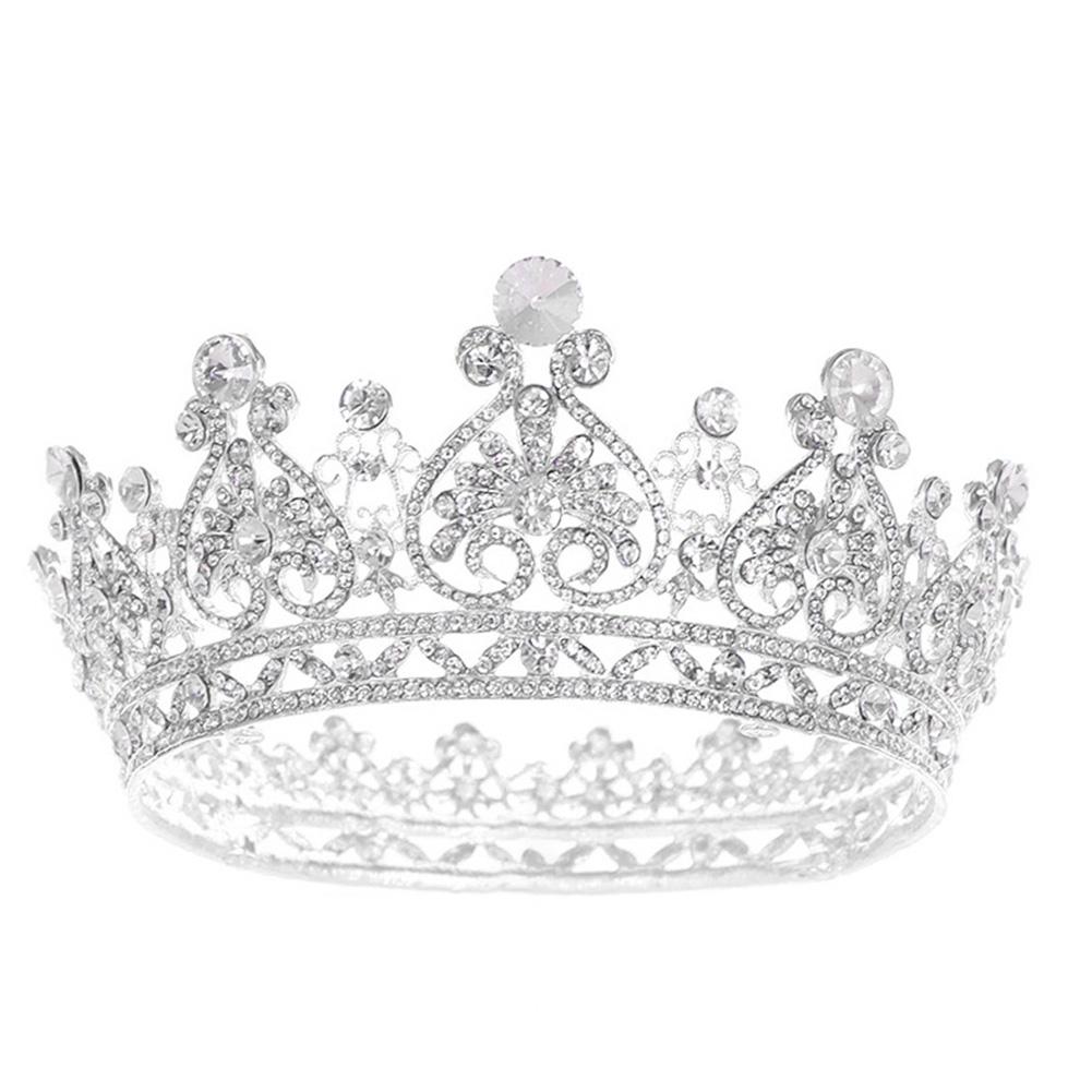 Halloween Party Fairytale Kingdom Happy Wedding Retro Color Crystal Rhinestone Tiaras Coronas Bride Wedding Crown for Bride