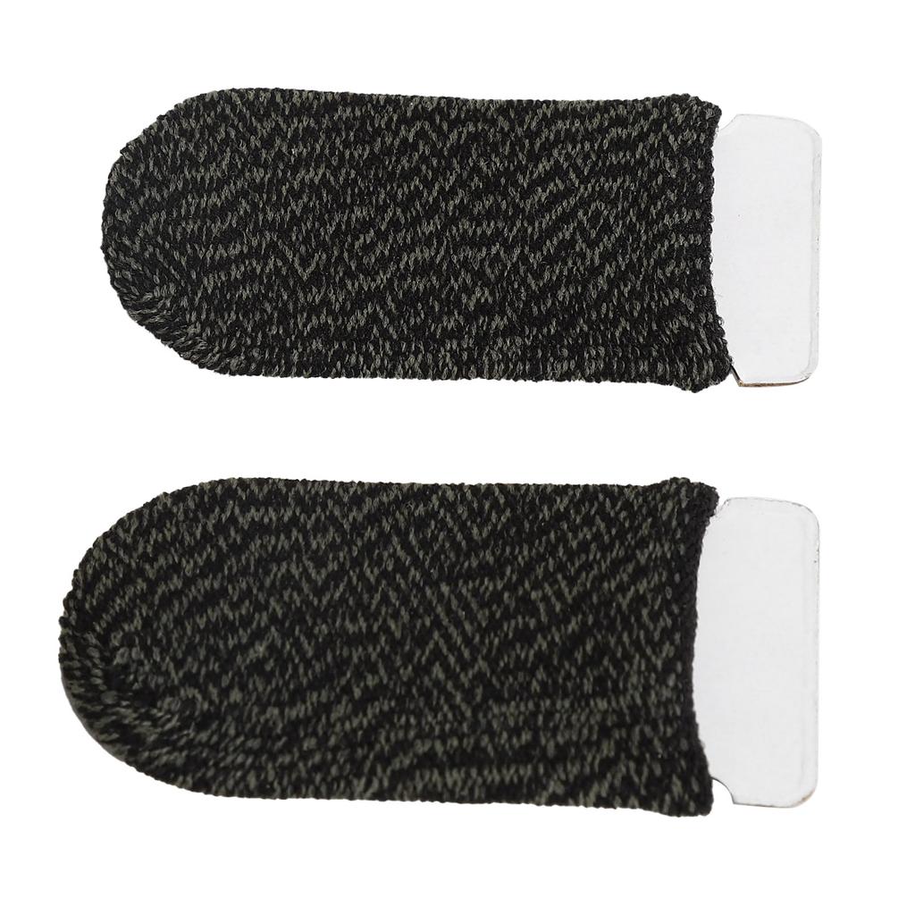 Чехол для мобильного игрового пальца, многоразовый, устойчивый к поту, сенсорный игровой контроллер, черный