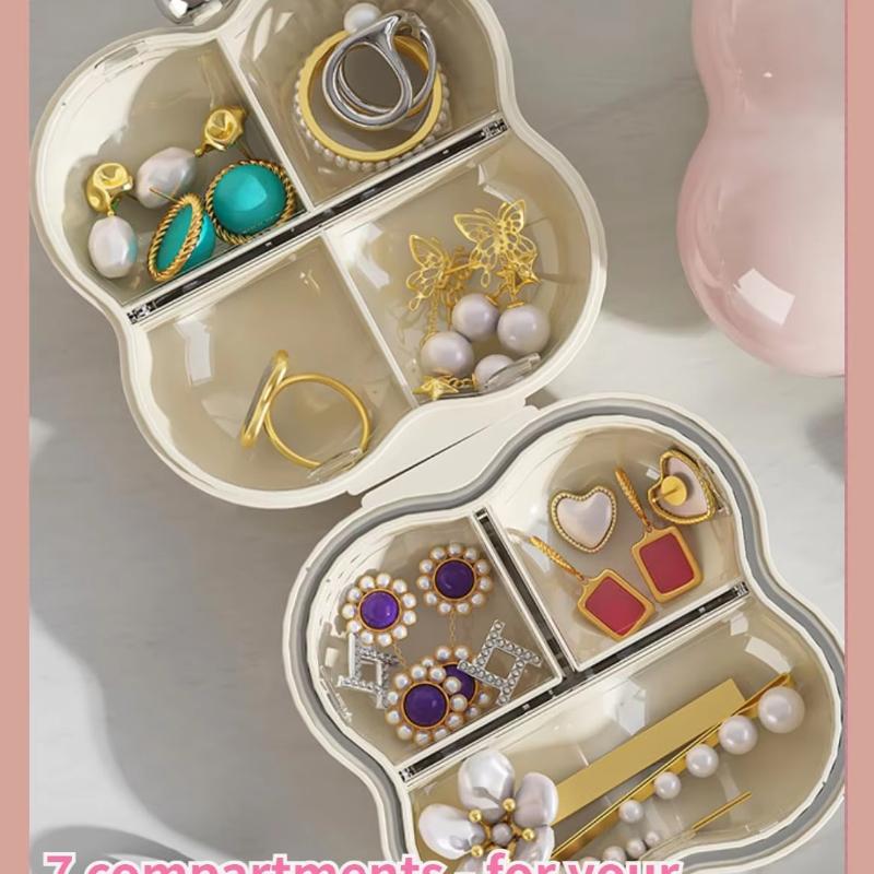 New Mini Pill Boxes Portable Three-Layer Sealed Jewelry Storage Box Cute Moisture-Proof Small Storage Container Travel