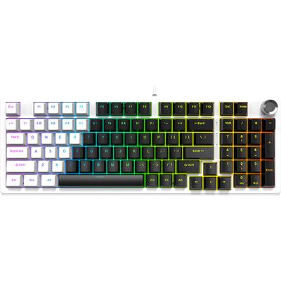 New 97 Keys Wired Mechanical Keyboard with Knob Mechanical Gaming Keyboard Wired Keyboard for Laptop Computer Desktop