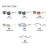 Women's Oval Frameless Cut Edge Sunglasses Simplicity Fashionable UV Resistant Ultra Light Street Photography Shades Glasses