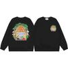 Grenzüberschreitende trendige Marke Casablanca Casablanca Buchstabe gemaltes Print 380g Herren- und Damen- Rundhals-Pullover