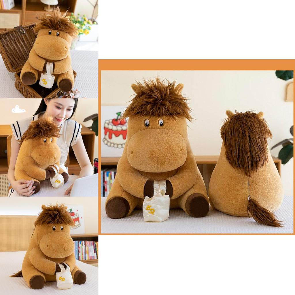 Entzückendes Plüschtier Pferd Nutztier Stofftier Maskottchen für Kinder Geschenke